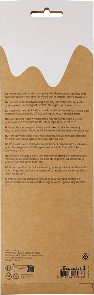 Plus Color Hobbymaling - Stærke Farver - 6X5 Ml