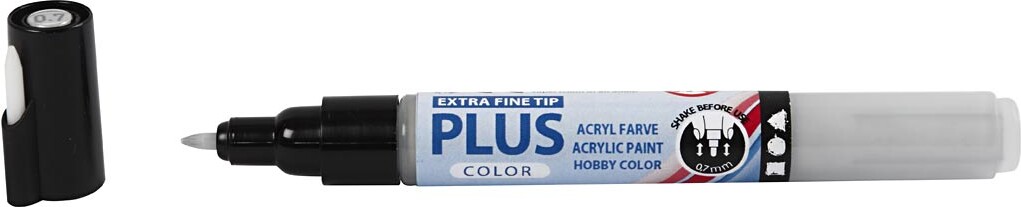 Plus Color Tusch - L 14 5 Cm - Tykkelse 0 7 Mm - Rain Grey - 1 Stk - 5 5 Ml