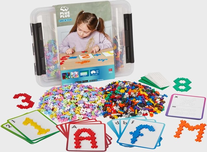 Plus Plus Brikker - Abc 123 Box - 2000 Stk
