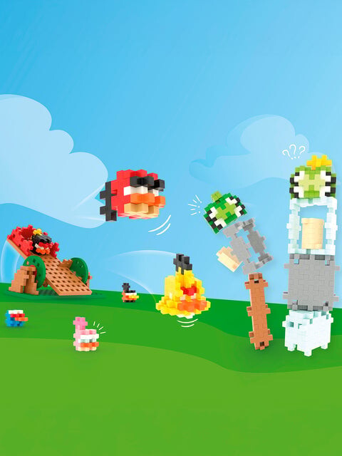 Plus-Plus - Angry Birds Slingshot Smash - 300 Stk
