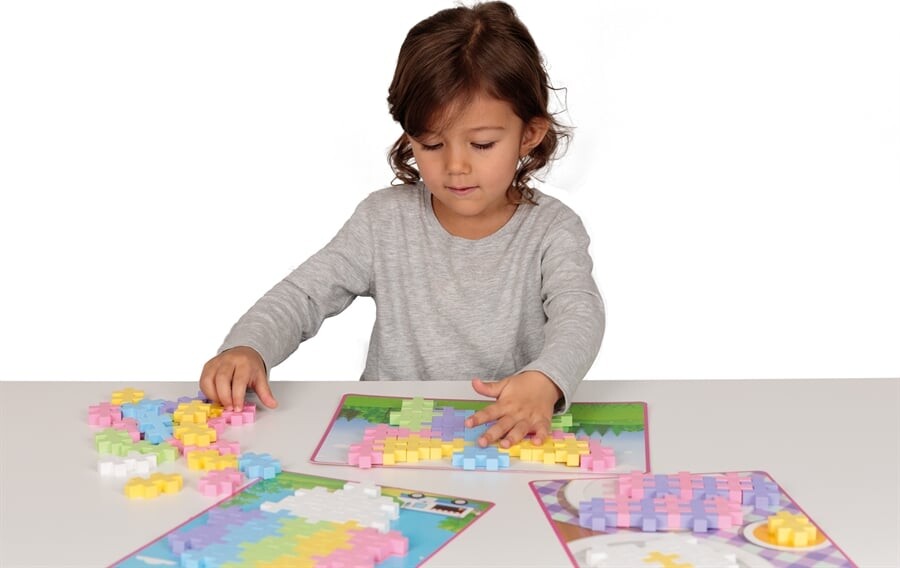 Plus Plus Brikker - Big - Picture Puzzles - 60 Dele - 3-6 År