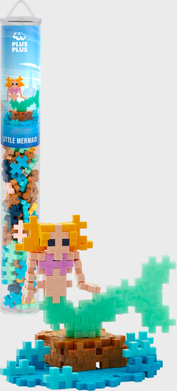 Plus-Plus Brikker - Little Mermaid Figur - Rør Med 100 Stk