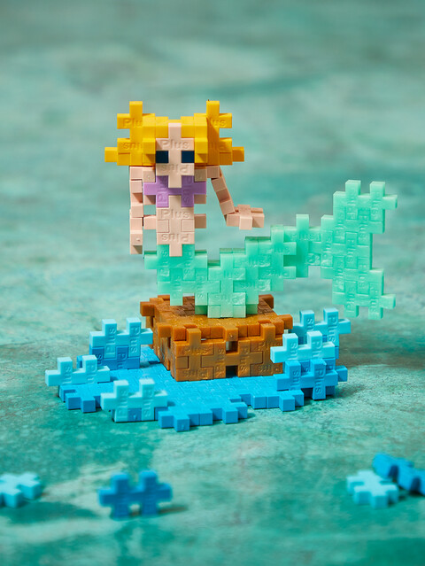 Plus-Plus Brikker - Little Mermaid Figur - Rør Med 100 Stk
