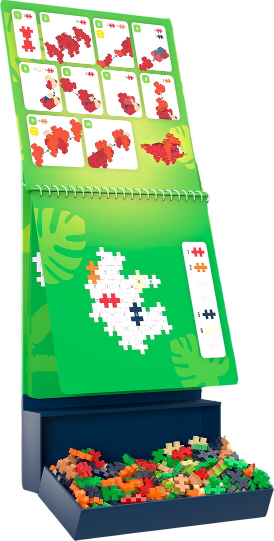 Plus Plus - Puzzle By Number Activity Pad Dinosaurs
