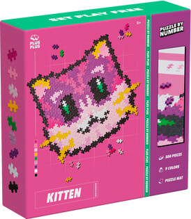 Plus-Plus - Puzzle By Number - Kitten - 500 Brikker - Puslespil