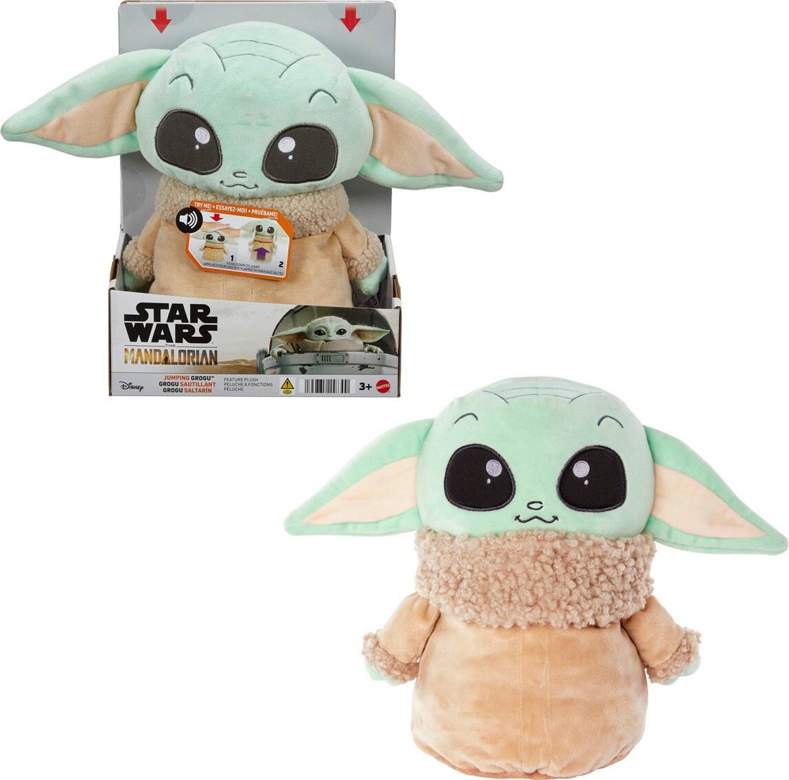 Grogu Bamse - Jumping Grogu - Star Wars - The Mandalorian