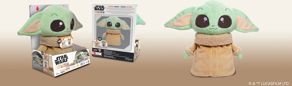 Grogu Bamse - Jumping Grogu - Star Wars - The Mandalorian