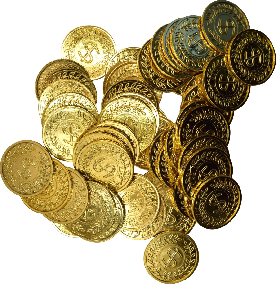 Guldmønter Legetøj - 50 Stk - Pocket Money