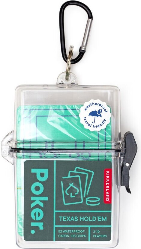 Kikkerland - Poker Rejseudgave Inkl Kort Chips Og Taske