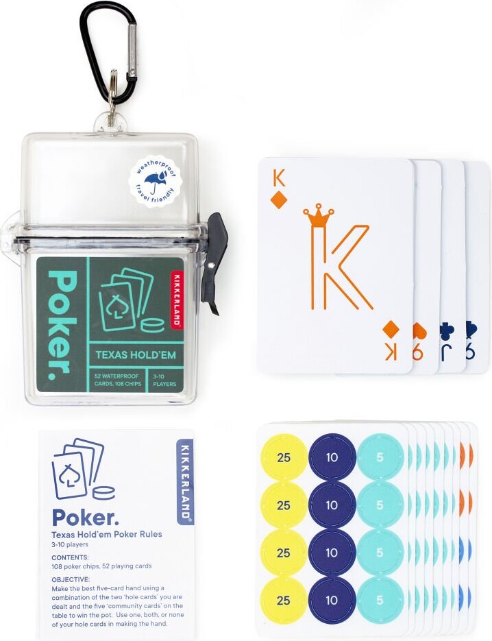 Kikkerland - Poker Rejseudgave Inkl Kort Chips Og Taske