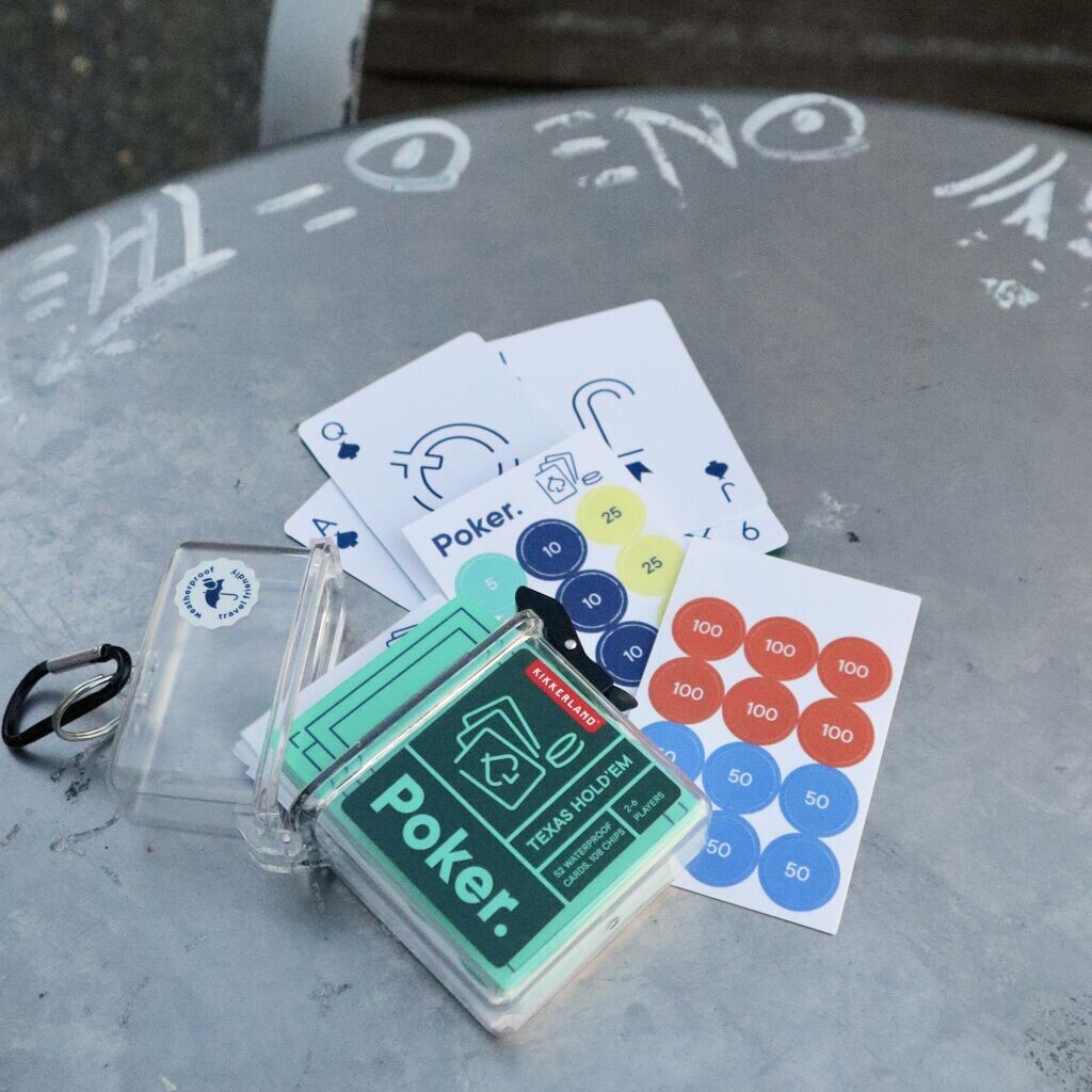 Kikkerland - Poker Rejseudgave Inkl Kort Chips Og Taske