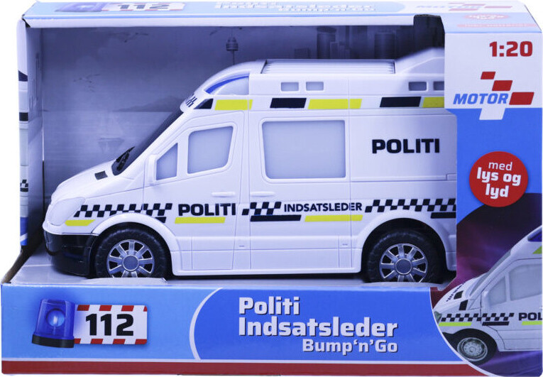Politibil Legetøj Med Lyd Og Lys