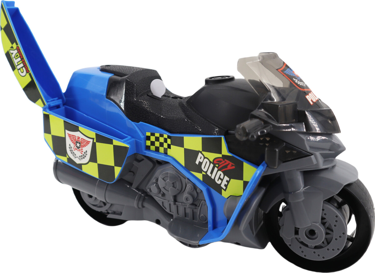 Politimotorcykel Mlys Og Lyd