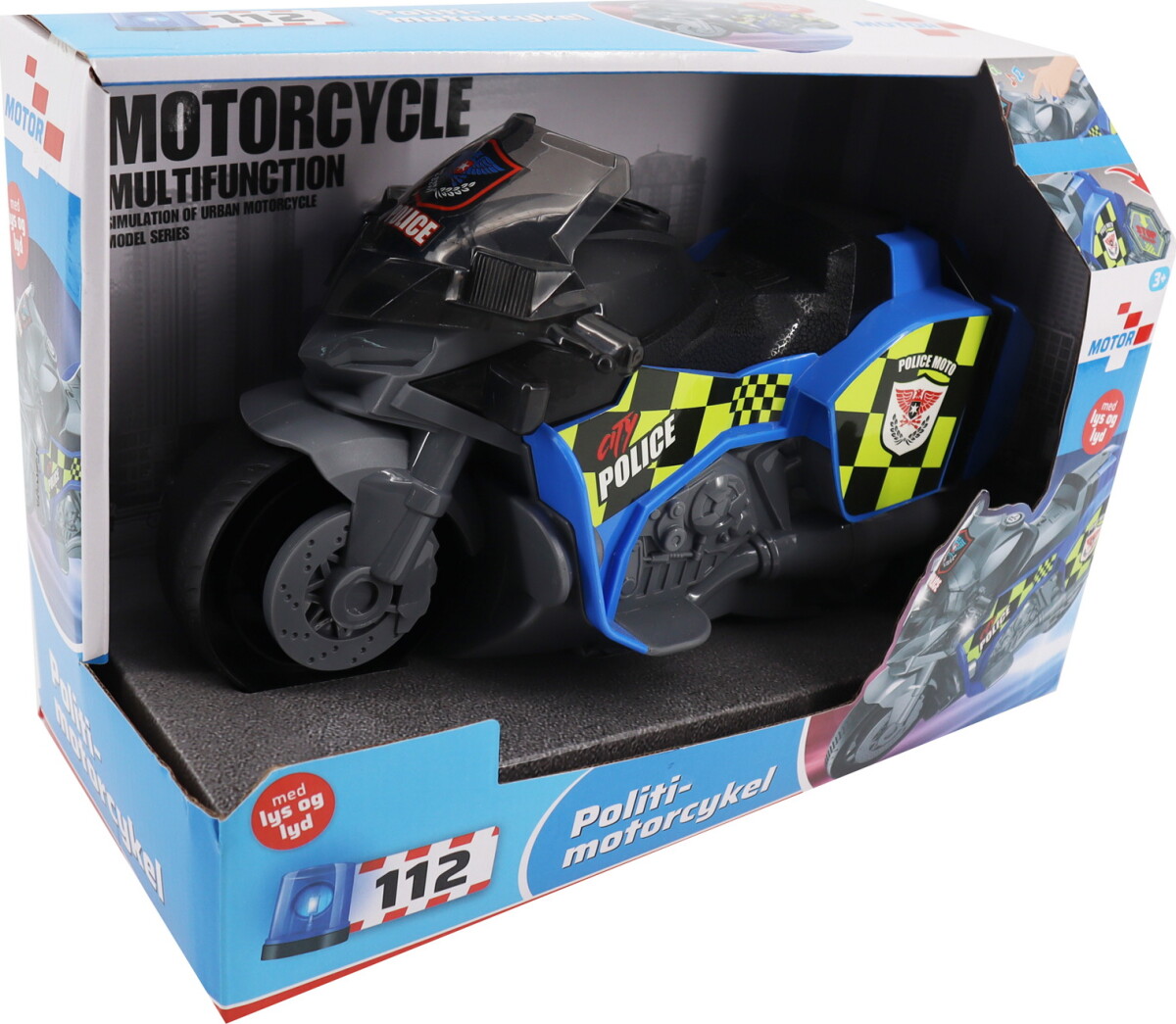 Politimotorcykel Mlys Og Lyd