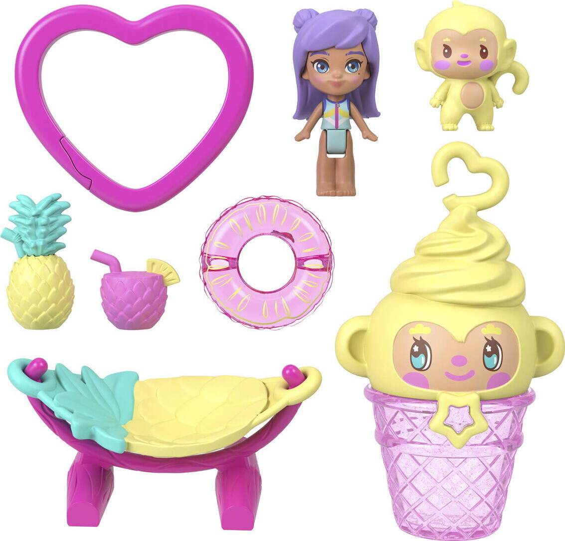 Polly Pocket - Pineapple Monkey Colada - Mattel Jkc49