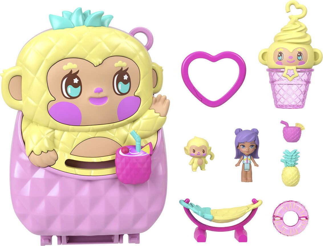 Polly Pocket - Pineapple Monkey Colada - Mattel Jkc49