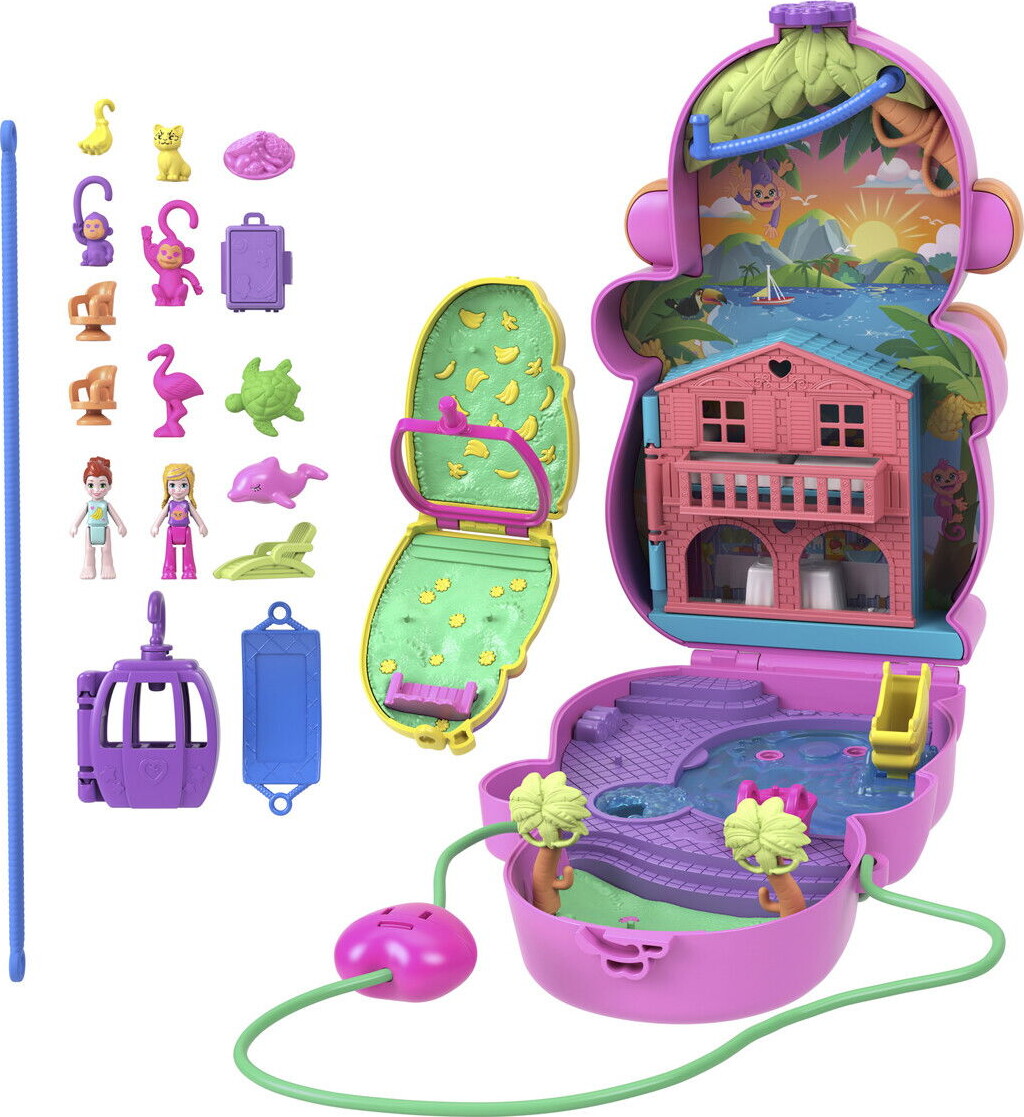 Polly Pocket - Adventures In Rio - Momma Monkey Baby - Mattel