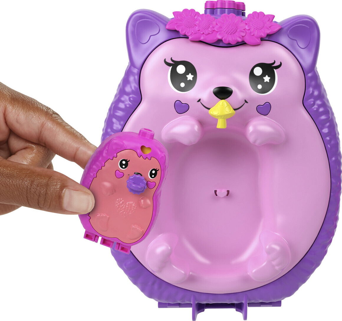 Polly Pocket - Hedgehog Mom Baby - Figur Sæt - Mattel Jbj91