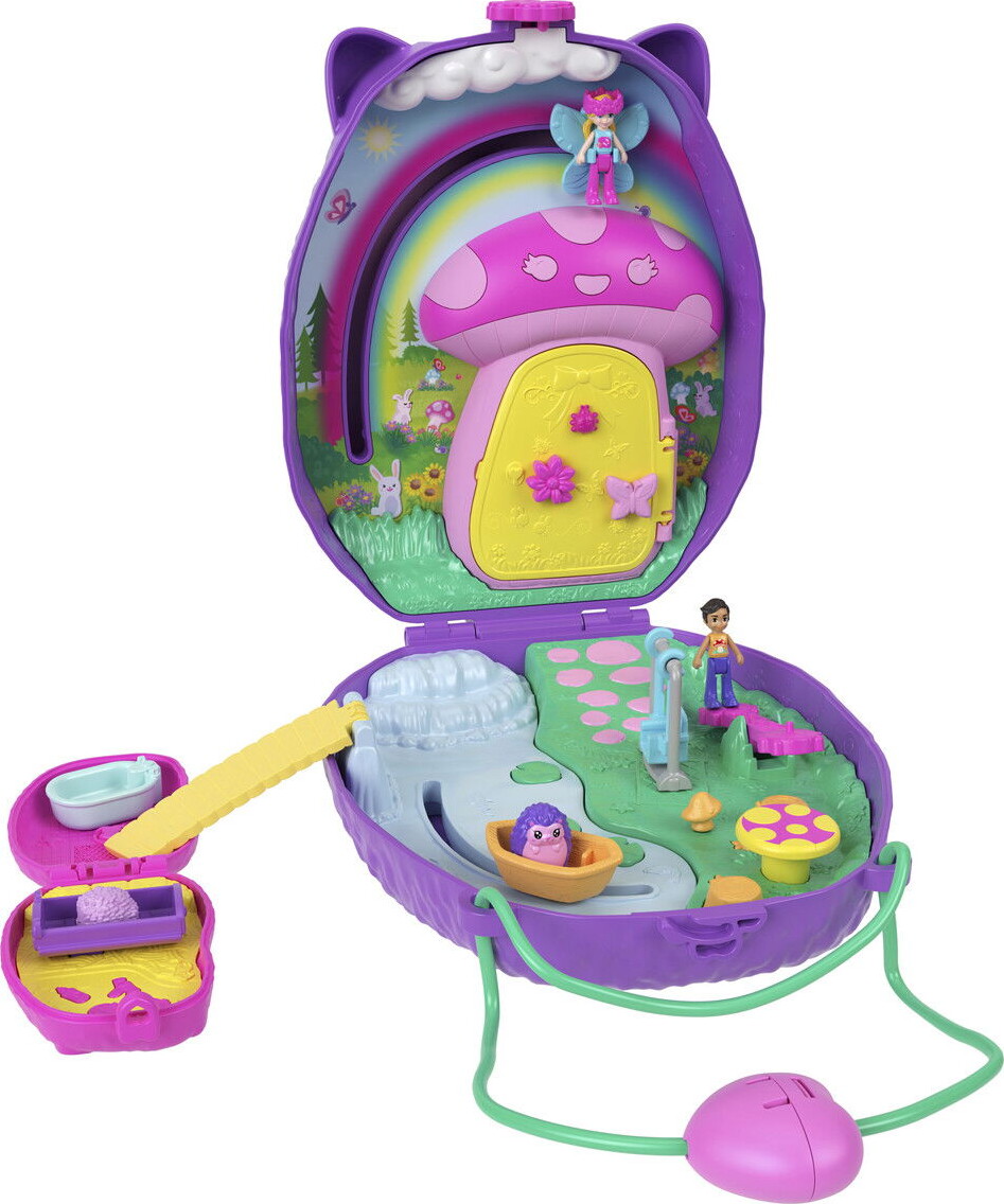 Polly Pocket - Hedgehog Mom Baby - Figur Sæt - Mattel Jbj91