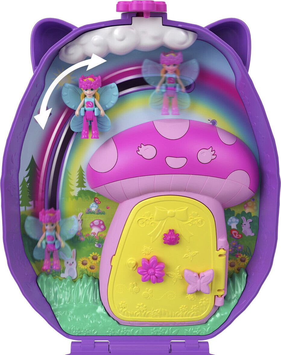 Polly Pocket - Hedgehog Mom Baby - Figur Sæt - Mattel Jbj91