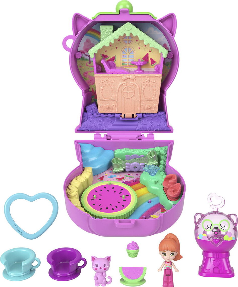 Polly Pocket - Gumball Kitty Compact Playset - Mattel