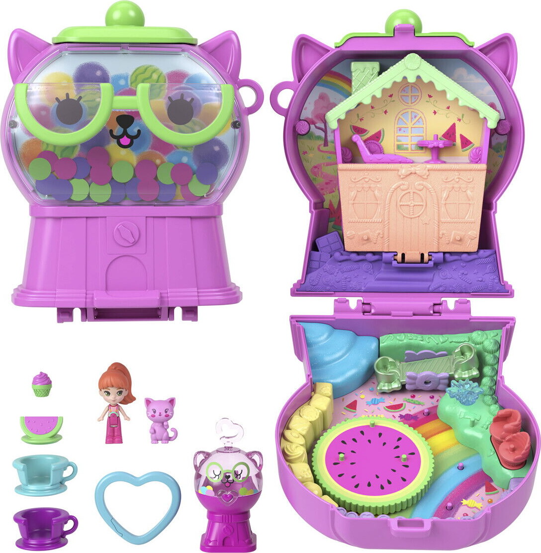 Polly Pocket - Gumball Kitty Compact Playset - Mattel