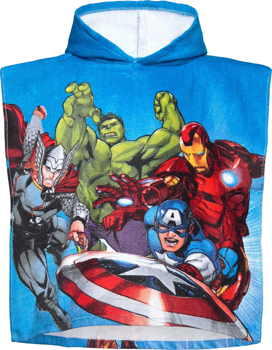 Avengers Håndklæde Poncho Til Børn - Marvel - 50X100 Cm