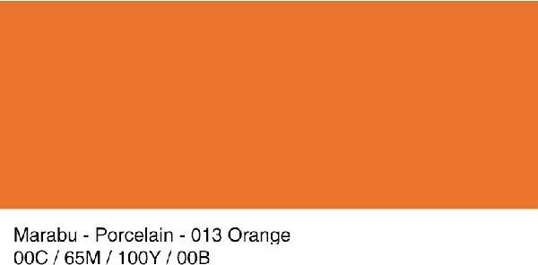 Glas Og Porcelænsmaling - Orange - Porcelain Glass Glossy - 15 Ml