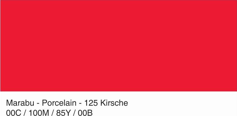 Glas Og Porcelænsmaling - Kirsebær Rød - Porcelain Glass Glossy - 15 Ml