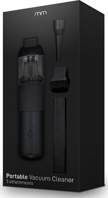 Håndholdt Støvsuger Til Bil - Inkl 3 Mundstykker - Mikamax