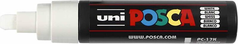 Posca Tusch - Nr Pc-17K - Tykkelse 15 Mm - Hvid