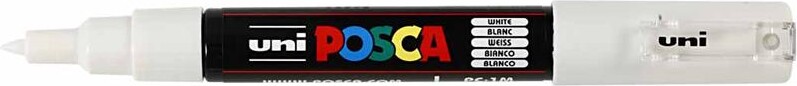 Posca Tusch - Nr Pc-1M - Tykkelse 0 7 Mm - Hvid