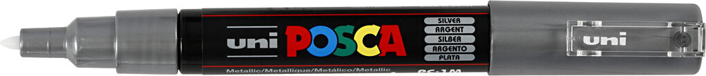 Posca Tusch - Nr Pc-1M - Tykkelse 0 7 Mm - Sølv