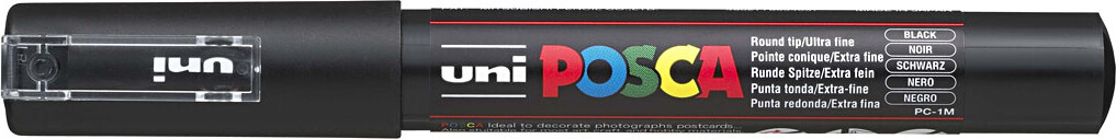 Posca Tusch - Nr Pc-1M - Tykkelse 0 7 Mm - Sort