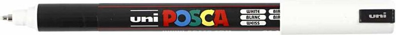 Posca Tusch - Nr Pc-1Mr - Tykkelse 0 7 Mm - Hvid