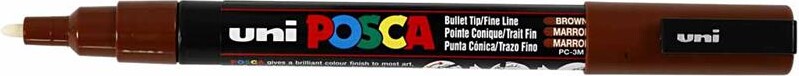 Posca Tusch - Nr Pc-3M - Tykkelse 0 9-1 3 Mm - Brun