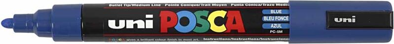 Posca Tusch - Nr Pc-5M - Tykkelse 2 5 Mm - Blå