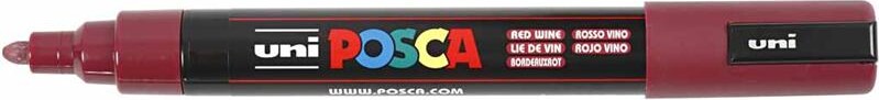 Posca Tusch - Nr Pc-5M - Tykkelse 2 5 Mm - Red Wine