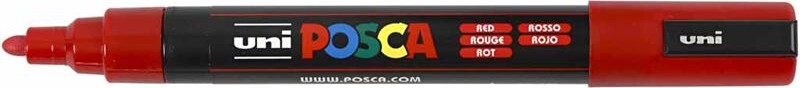Posca Tusch - Nr Pc-5M - Tykkelse 2 5 Mm - Rød