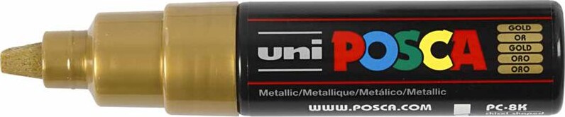 Posca Tusch - Nr Pc-8K - Tykkelse 8 Mm - Guld