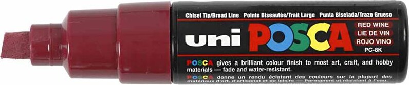 Posca Tusch - Nr Pc-8K - Tykkelse 8 Mm - Red Wine