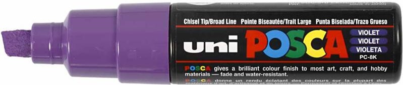 Posca Tusch - Nr Pc-8K - Tykkelse 8 Mm - Violet