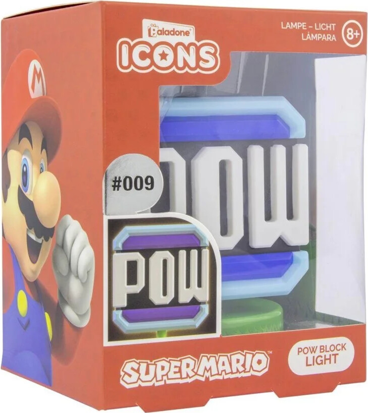 Super Mario Lampe - Pow Block