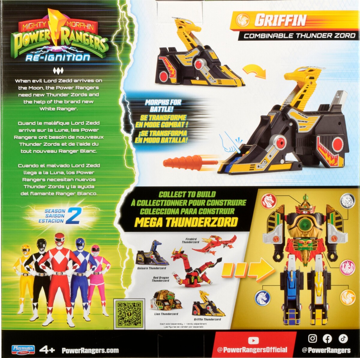 Power Rangers - Combinable Thunderzord Assortment Pwr68600Co