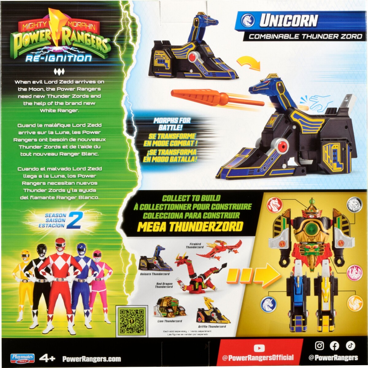 Power Rangers - Combinable Thunderzord Assortment Pwr68600Co