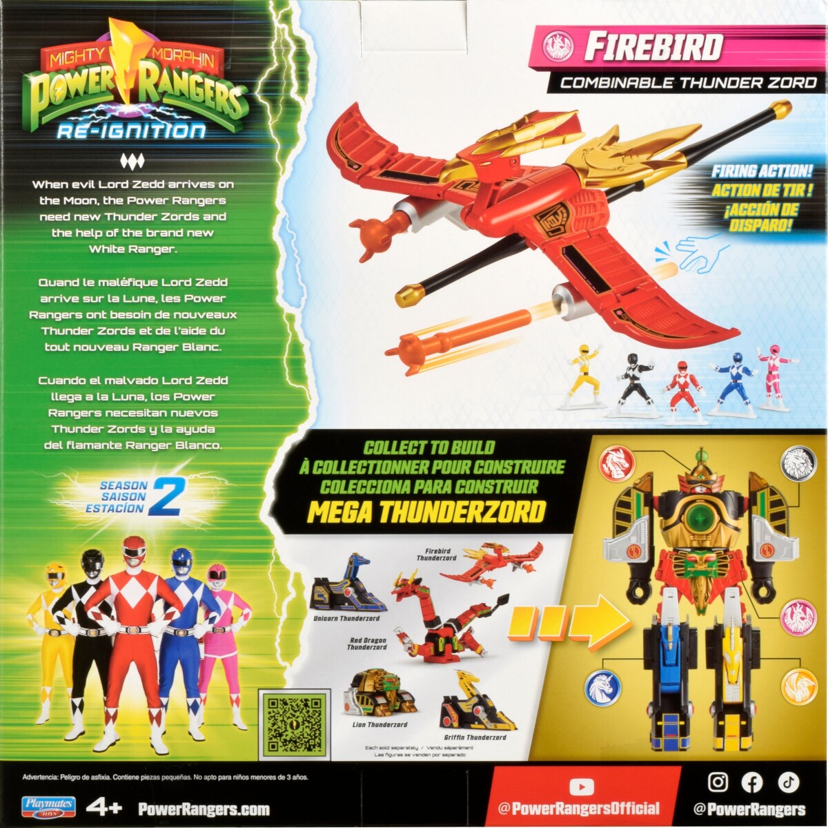 Power Rangers - Combinable Thunderzord Assortment Pwr68600Co