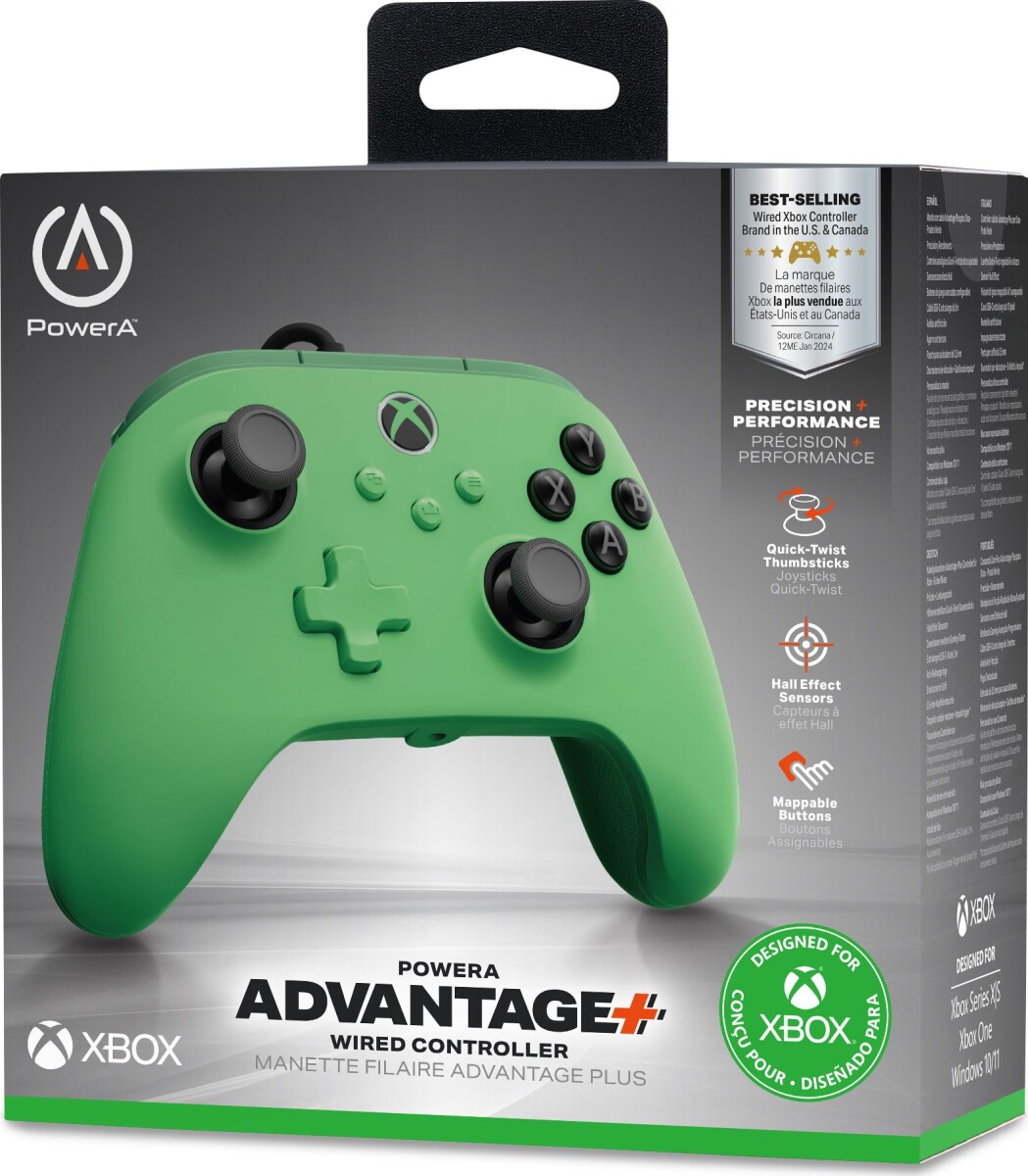 Powera - Advantage Plus Wired Controller - Green Meadow - Greenblack
