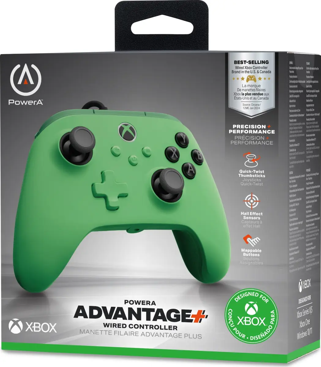 GamePad PowerA Xbox Series Green Meadow caja frontal