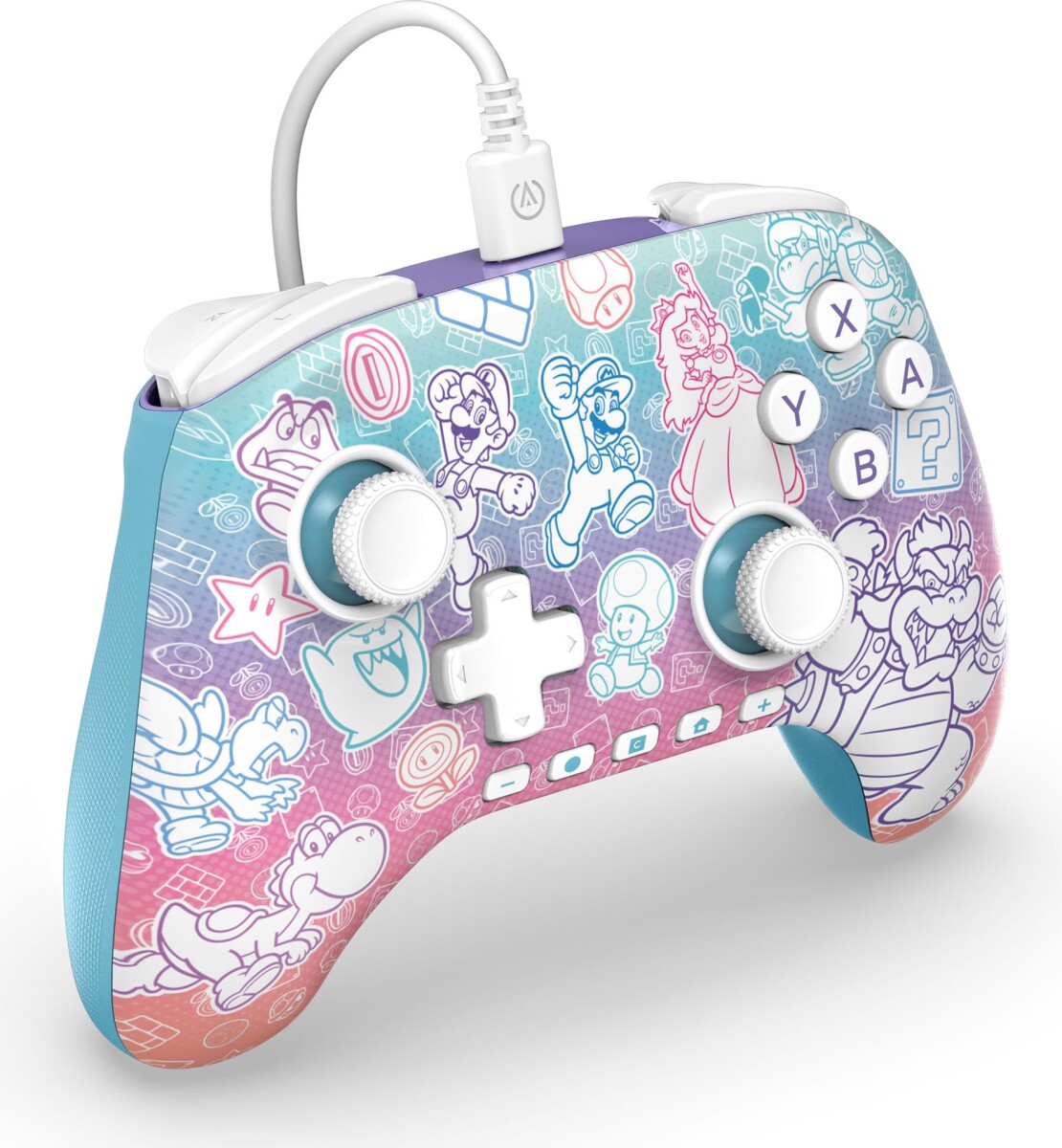Powera Advantage Wired Controller For Nintendo Switch 2 - Mushroom Kingdom