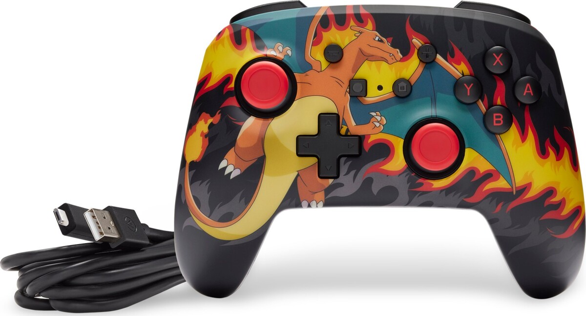 Powera Enhanced Wired Controller - Charizard Firestorm Nintendo Switch